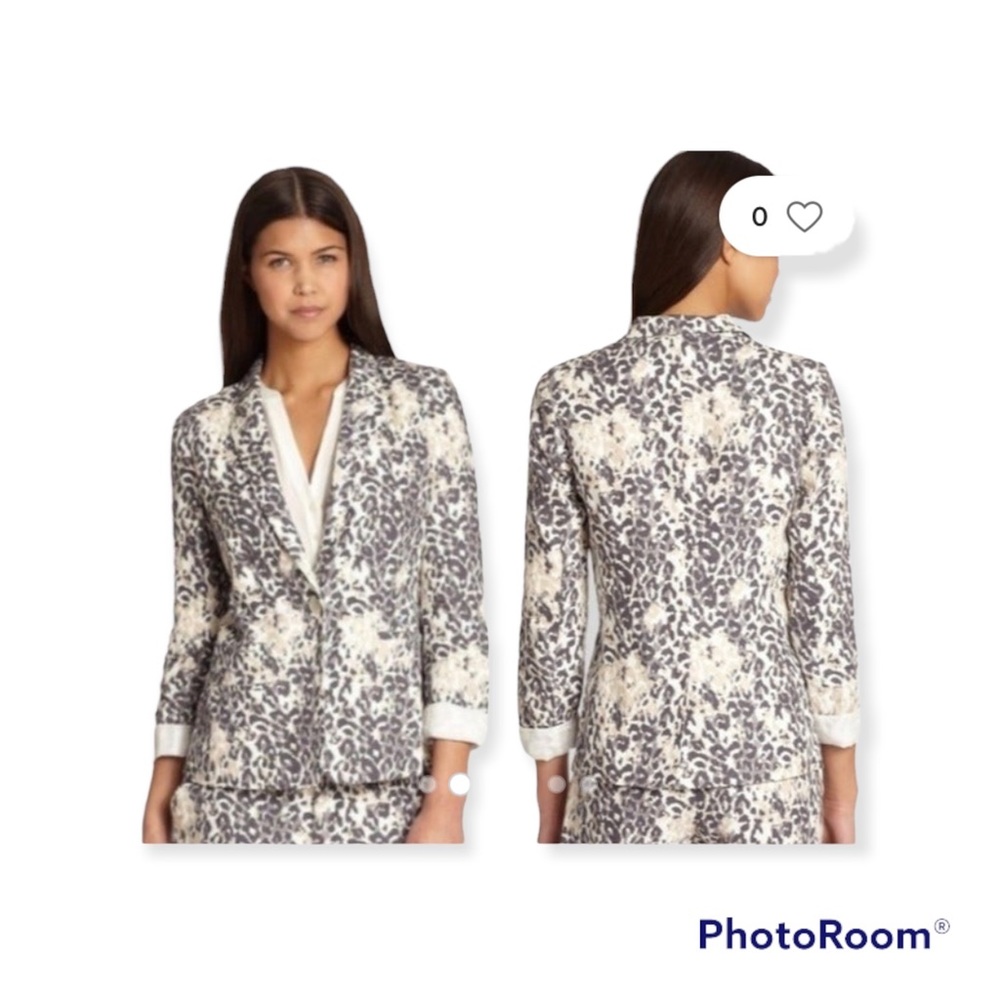 Joie Mehira Linen Printed Blazer